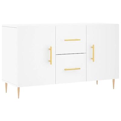 Dressoir 100x36x60 cm bewerkt hout wit