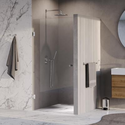 BRAUER Void Carving nisdeur helder glas 100x200 omkeerbaar incl. glascoating chroom