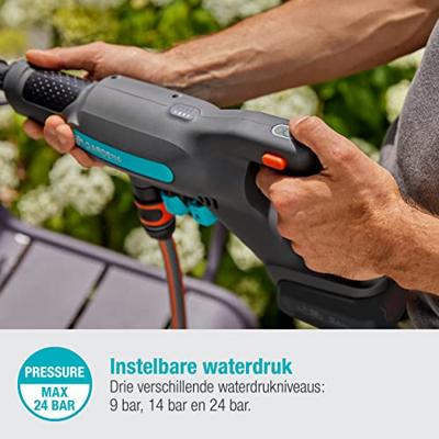 Gardena hogedrukreiniger aquaclean 18v set - thumbnail
