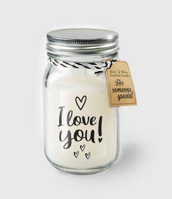 Paperdreams Geurkaars in glas - i love you