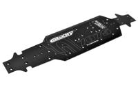 Team Corally - Chassis LWB - Swiss Made 7075 T6 - 3mm - Hard Anodised - Black - Made In Italy - thumbnail