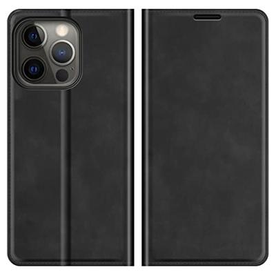 Casecentive Magnetische Leren Wallet case iPhone 13 Pro Max zwart Casecentive Magnetische Leren Wallet case iPhone 13 Pro Max zwart
