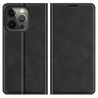 Casecentive Magnetische Leren Wallet case iPhone 13 Pro Max zwart - thumbnail