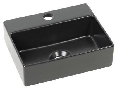 Mini Fontein AQS Cloud 1 Kraangat 29x23 cm Zonder Overloop Mat Zwart Aqua Splash Mini Fontein AQS Cloud 1 Kraangat 29x23 cm Zonder Overloop Mat Zwart Aqua Splash