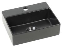 Mini Fontein AQS Cloud 1 Kraangat 29x23 cm Zonder Overloop Mat Zwart Aqua Splash - thumbnail