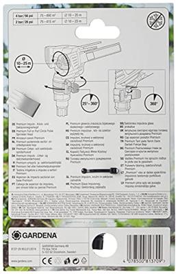 Gardena Premium Pulserende sector-en cirkelsproeier - 8137-20 - 8137-20 - thumbnail