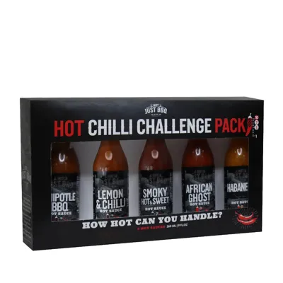 Not just BBQ cadeauverpakking chilisauce 5x50ml