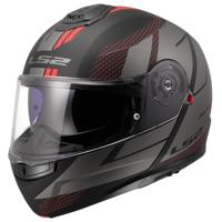 LS2 klapphelm "ff908 strobe ii code" helmet strobe ii ff90 code black/grey matt l - thumbnail