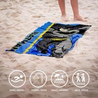 Batman strandlaken blauw 70 x 140 cm - katoen - thumbnail