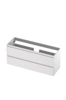 Onderkast INK 2 laden greeploos gelakt 120 cm x 40 cm x 52 cm Hoogglans wit 1241032 - thumbnail