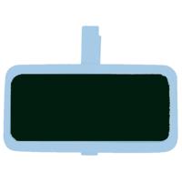 Vaessen Creative • schoolbordje met wasknijper 4x3cm 12pcs baby blauw - thumbnail