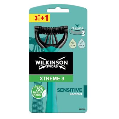 Wilkinson Wilkinson Wegwerpmesjes Men - Xtreme 3 Sensitive wegwerpmesjes 3+1 stuks