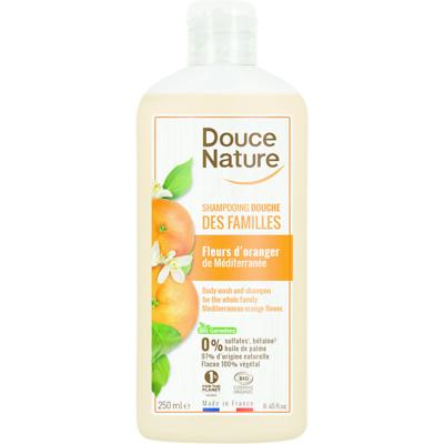 Douce Nature Douchegel & Shampoo Familie Oranjebloesem Bio (250ml)