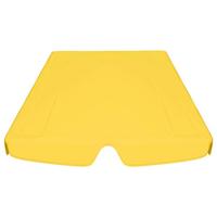 Vervangingsluifel voor schommelbank 150/130x105/70 cm geel - thumbnail