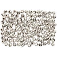 Creativ Company Waskralen, d 3 mm, gatgrootte 0,7 mm, zilver, 150 stuk/ 1 doos - thumbnail