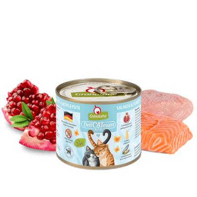 GRANATAPET DeliCATessen Salmon and turkey - nat kattenvoer - 200g - thumbnail