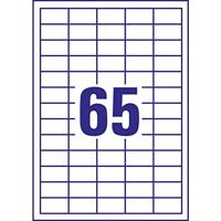 Avery-Zweckform 6121 38 x 21.2 mm Papier Wit 1950 stuk(s) Permanent hechtend Universele etiketten Inkt, Laser, Kopie 30 vel DIN A4 - thumbnail