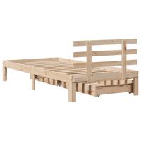 Bedframe met lades 100x200 cm massief grenenhout - thumbnail