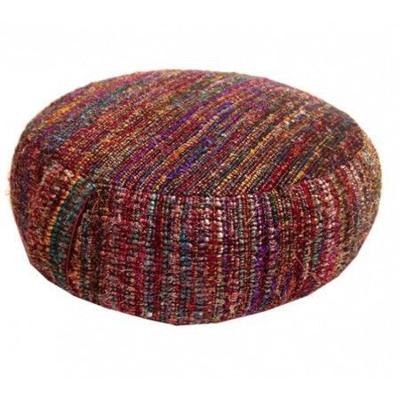 Yogi & Yogini Meditatiekussen Rond Veelkleurig - 33 x 17 cm