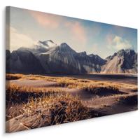 Schilderij - Vestrahorn Berg, IJsland, Premium Print - thumbnail