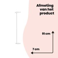 Safety 1st Easy Close Metal Extra Tall verlengdeel 7cm traphekje – wit - thumbnail