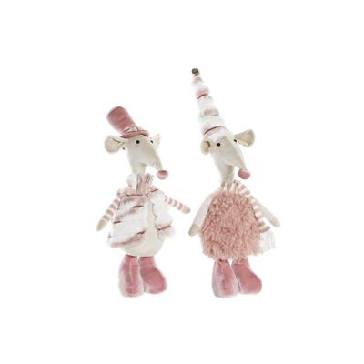 Decoratie DKD Home Decor Muis Polyester (16 x 11 x 55 cm) (2 Stuks)
