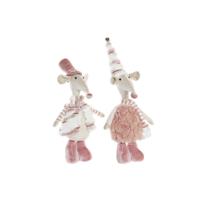 Decoratie DKD Home Decor Muis Polyester (16 x 11 x 55 cm) (2 Stuks) - thumbnail