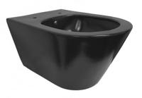 Stereo wandcloset rimless met bidet functie mat zwart - thumbnail