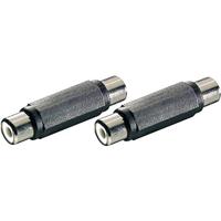 SpeaKa Professional SP-7869816 Cinch Audio Adapter [1x Cinch-koppeling - 1x Cinch-koppeling] Zwart - thumbnail