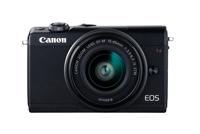 Canon EOS M100 SLR digitale camera - met lens (24,2 MP, Dual Pixel CMOS AF, DIGIC 7, Full-HD, touchscreen, WIFI, Bluetooth, 7,5 cm, inklapbaar display) camera, zwart - thumbnail