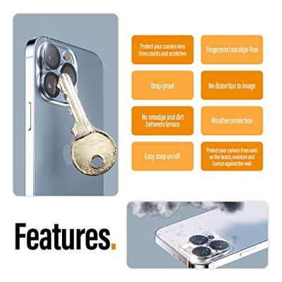 PanzerGlass Camera Protector 400 Cameraprotector (glas) Apple iPhone 14 Pro, iPhone 14 Pro Max 1 stuk(s) Krasvast