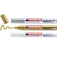 Edding Glanzlackmarker 4-750-3-999 Lakmarker Goud (metallic), Zilver (metallic), Metallic-wit 2 mm, 4 mm - thumbnail