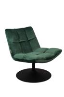 Dutchbone Fauteuil 'Bar' Velvet, kleur Donkergroen - thumbnail