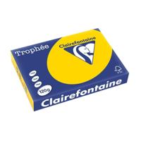 Clairefontaine Trophée Pastel, gekleurd papier, A4, 120 g, 250 vel, goudgeel - thumbnail