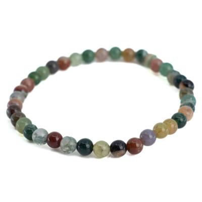 Edelsteen Armband India Agaat (4 mm)