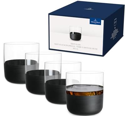 Villeroy & Boch Manufacture Rock Shot glas 4 stuks - thumbnail