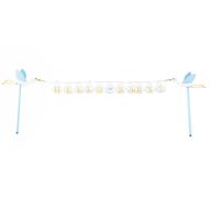 Cake Topper &apos;Hello Baby&apos; Blauw - thumbnail