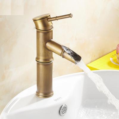 Wastafelkraan Opbouw BWS Bamboo 20,8 cm Waterval Uitloop Antiek Brons Wastafelkraan Opbouw BWS Bamboo 20,8 cm Waterval Uitloop Antiek Brons