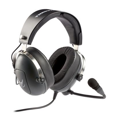 Thrustmaster T.Flight U.S. Air Force Edition-DTS Over Ear headset Kabel Stereo Grijs Headset, Volumeregeling, Microfoon uitschakelbaar (mute) Gamen
