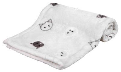 TRIXIE DEKEN MIMI SOFTPLUCHE LICHTGRIJS 70X50X3 CM