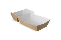 Frietbakjes A22 (A9+1) kraft/wit BIO - thumbnail