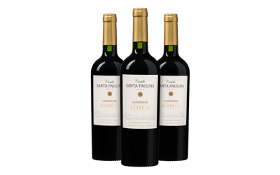 3 flessen Castillo Santa Paulina Carmenère Reserva Probeerpakket