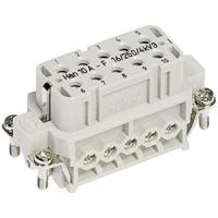 HARTING 09200102812 Businzetstuk Han® A 10 + PE Schroeven 1 stuk(s) Piece - thumbnail