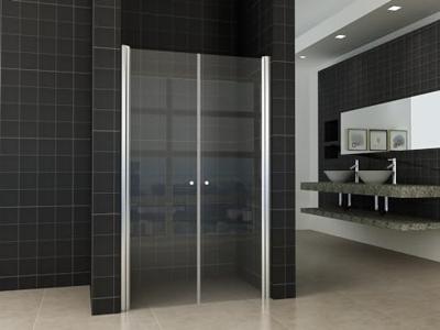 Wiesbaden dubbele pendeldeur in nis 800x2000 6 mm NANO glas Wiesbaden dubbele pendeldeur in nis 800x2000 6 mm NANO glas