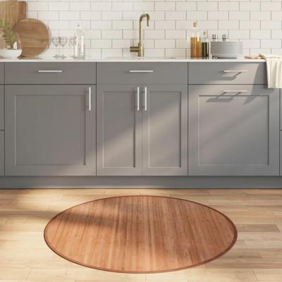 VidaXL Vloerkleed rond 100 cm bamboe naturel