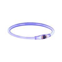 Flash lichthalsband 65 cm blauw voor de hond 2 stuks - thumbnail