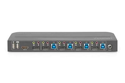 Digitus DS-12890 KVM-extender 4 poorten DisplayPort, HDMI Muis, Toetsenbord 3840 x 2160 Pixel