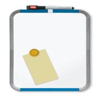 Nobo Slimline mini magnetisch whiteboard, staal, ft 22 x 28 cm - thumbnail