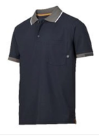 Snickers poloshirt tech d.blauw L - thumbnail
