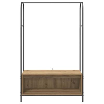 Kledingrek met opslag Bruin 100 x 44 x 160 cm Bewerkt hout